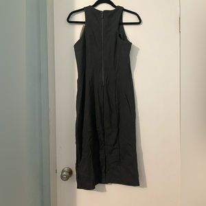 New Michael Kors Derby Dress Tea Length Mini Fitted Sheath Size Small Grey Gray